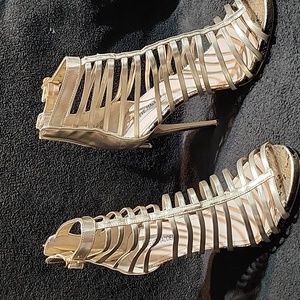 Steve Madden Marnee Gold Metallic Heels